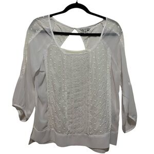 American Eagle Outfitters * sheer white top